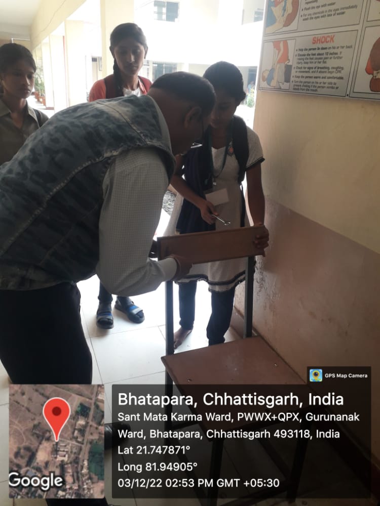 Govt. G. N. A. P.G. College, Bhatapara | Govt. College Bhatapara-Furniture Repairing by NSS Ceded 