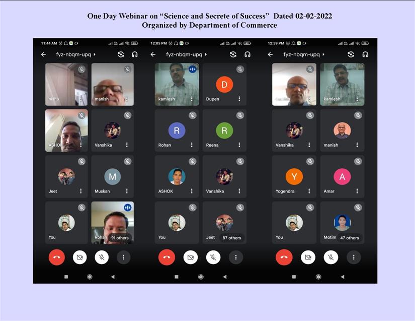 Govt. G. N. A. P.G. College, Bhatapara | Govt. College Bhatapara-Motivational Webinar- By Commerce Department
