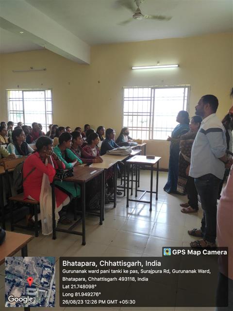 Govt. G. N. A. P.G. College, Bhatapara | Govt. College Bhatapara-Lecture on Millet Awareness 